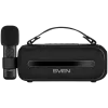 SVEN PS-255 kõlar, must (12W, Bluetooth, FM, USB, karaokemikrofon, 3600mAh)