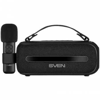 SVEN PS-255 kõlar, must (12W, Bluetooth, FM, USB, karaokemikrofon, 3600mAh)