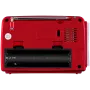SVEN SRP-150 Kaasaskantav kõlar, punane (3W, Bluetooth, FM/AM/SW, USB, microSD, taskulamp, aku)