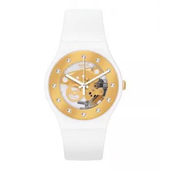 Swatch SUOZ148 Naiste Kell 41mm Sinine Silikoon