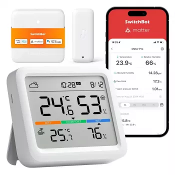 SwitchBot Meter Pro ilmajaam termomeeter hügromeeter valge