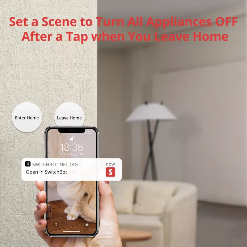 SwitchBot Smart Tag NFC Sticker 3-Pack White