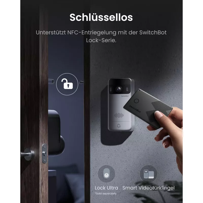 Switchbot SWB VDB-M-SW - WiFi videouksesilm 4.3 inch värviekraaniga (valge/hõbedane)