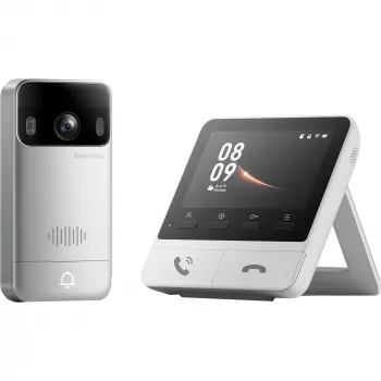 Switchbot SWB VDB-M-SW - WiFi videouksesilm 4.3 inch värviekraaniga (valge/hõbedane)