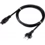 SYGONIX SY-5042688 külmaseadme toitekaabel, Schuko IEC C13, 1,8 m, must