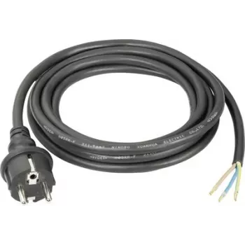 SYGONIX SY-5045576 vahelduvvoolu toitekaabel Schuko IEC C13 3m must