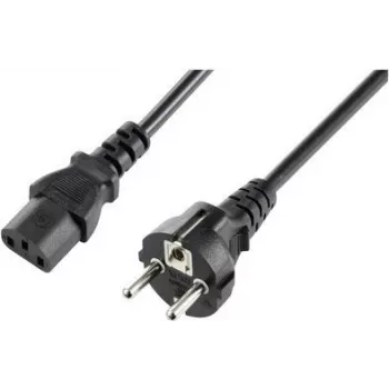 Sygonix SY-5243880 spiraalne toitekaabel CEE 7/7 - IEC C13 2,5m must