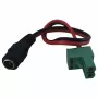Synergy 21 LED DC toiteühenduse adapterkaabel KEFA Phoenix ühilduv, 5.5x2.1mm emane 2-pin isasele pistikule, 15cm, must