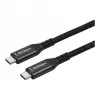 Synergy 21 USB 4.0 kaabel USB-C – USB-C 1,5 m must punutud tekstiil 40Gbps 240W
