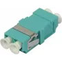 SYNERGY21 LC Duplex Multimode Fiiberoptiline Adapter, 50/125µm, Aqua, Flangeless S215481