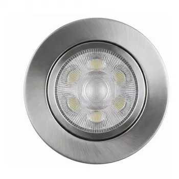 SYNERGY21 LED süvistatav laevalgusti Helios Silver - ümmargune + pööratav - soe valge