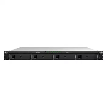 Synology RS826+ 1U Rackmount 4-kohaline NAS, AMD Ryzen V1500B, 4GB DDR4 ECC, 4x 1GbE, ilma ketasteta