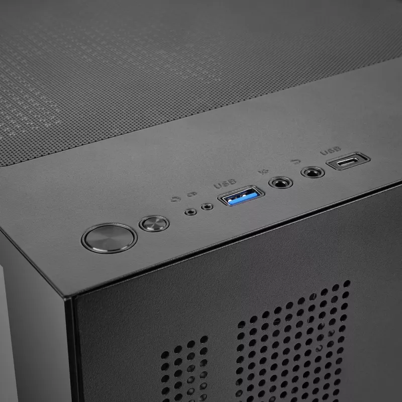 TACENS MARS MC-CUBE Micro-ATX korpus, must, karastatud klaas, ARGB, USB-C