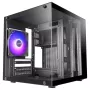 TACENS MARS MC-CUBE Micro-ATX korpus, must, karastatud klaas, ARGB, USB-C