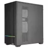 TACENS MARS MC-QUANTUM Mid-Tower ATX korpus 3x120mm FDB ventilaatoriga + 1x120mm ARGB ventilaator, USB-C, karastatud klaas, must