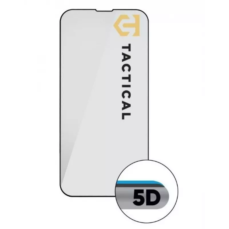 Tactical Apple iPhone 15 Pro Glass Shield 5D Full Glue Black