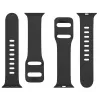 Taktikaline Apple Watch 38/40/41mm silikoonrihm pandlaga must