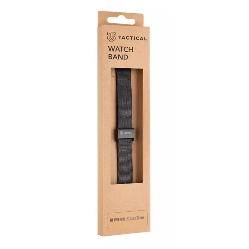 Tactical Apple Watch 38mm / 40mm Loop Slim Stainless Steel Band Black