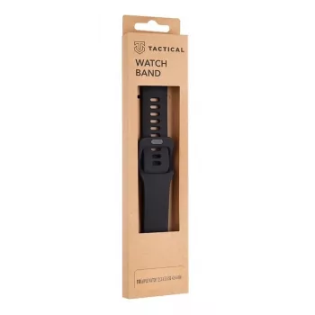 Taktikaline Apple Watch 42mm / 44mm silikoonrihm pandlaga must