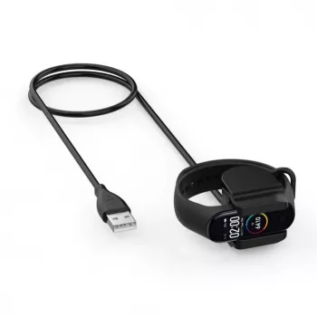 Tactical Xiaomi Mi Band 4 USB laadimiskaabel klambriga must