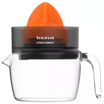 Taurus CITRUS COMPACT Elektriline tsitrusemahlapress 30 W Must, Oranž, Läbipaistev