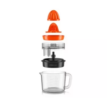 Taurus Citrus Glass Elektriline Tsitrusepress 30 W 1 L Klaasist Kann Must Punane Läbipaistev
