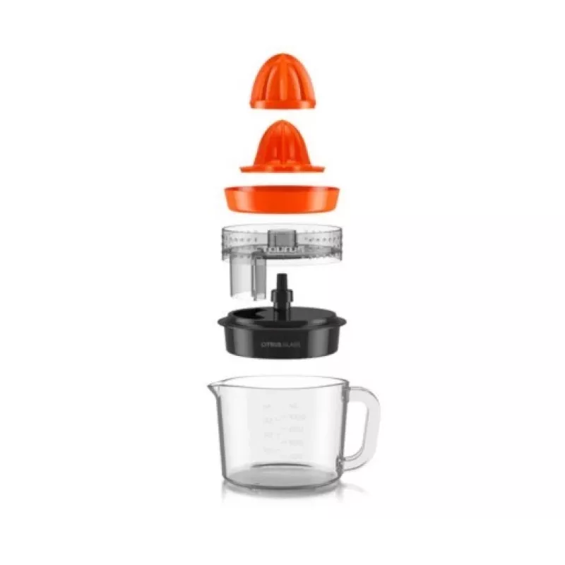 Taurus Citrus Glass Elektriline Tsitrusepress 30 W 1 L Klaasist Kann Must Punane Läbipaistev