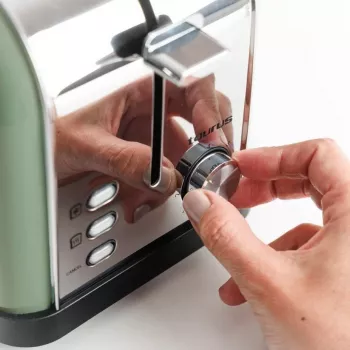 Taurus Vintage oliivivärviline röster, 1500 W, 2 pikka pilu, 7 pruunistusastet, sulatus, soojendus, roostevaba teras