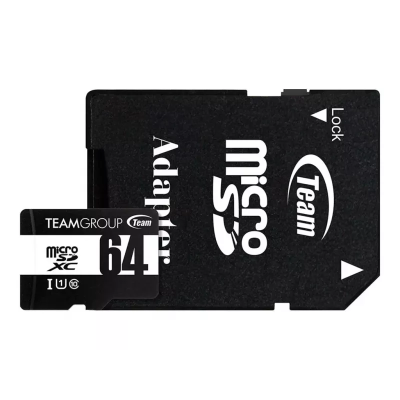 Team Group GO Card microSDXC 64 GB Class 10 UHS-I U1 koos SD-adapteriga