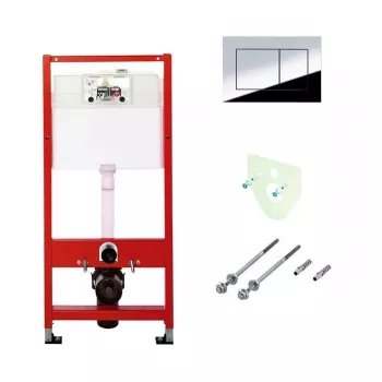 Tece Frame 9400412 koos nupukomplekti ja tihendiga seinarippuvale WC-le