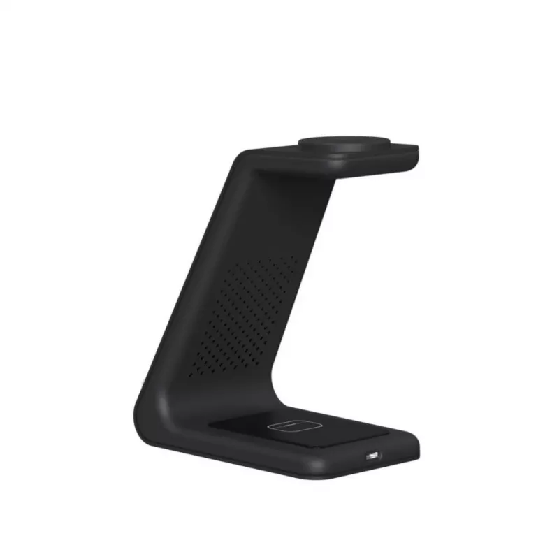 Tech-Protect A8 10W 3-in-1 Wireless Charging Stand for Smartphone, Headphones, Smartwatch - Black