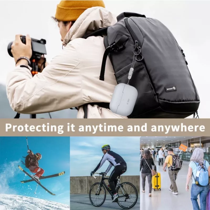 Tech-Protect Apple AirPods Pro 1 / 2 Silikoonkest Must