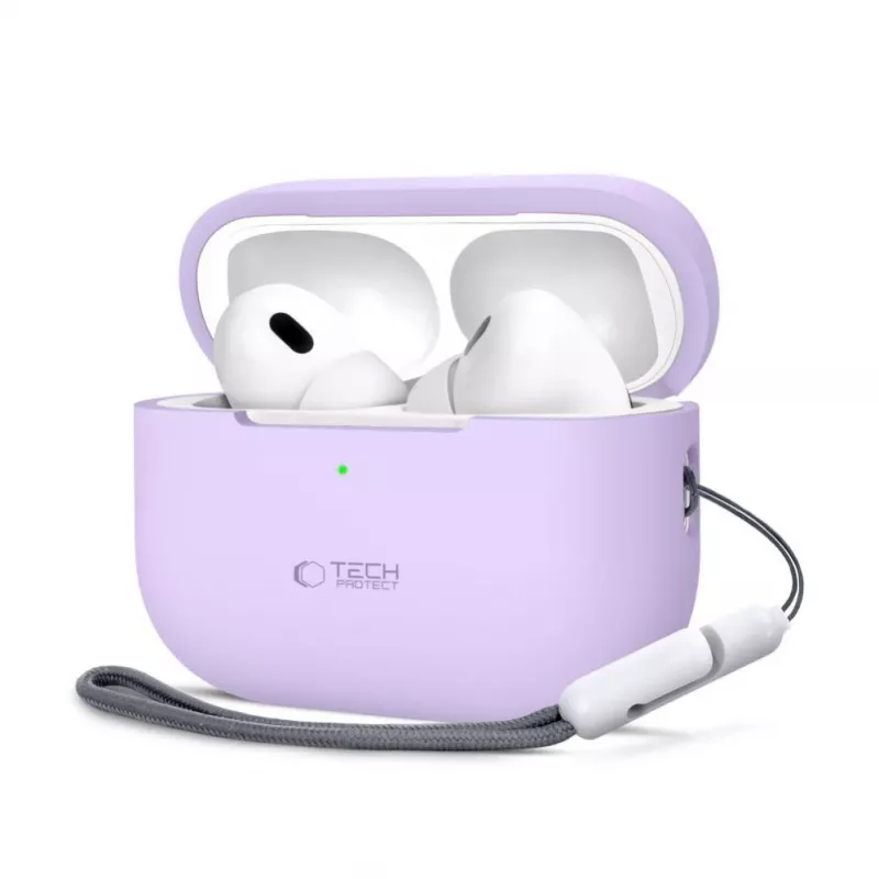 Tech-Protect Apple AirPods Pro 1 / 2 Silikoonkest Lilla