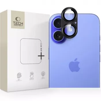 Tech-Protect Apple iPhone 15 Pro / 15 Pro Max CamFull Fit+ kaamera objektiivi kaitse, must
