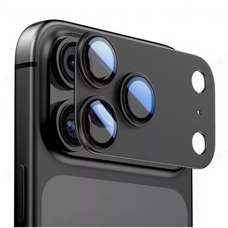 Tech-Protect CamFull Fit Kaamera objektiivi kaitse Apple iPhone 15 Pro Max jaoks - Must