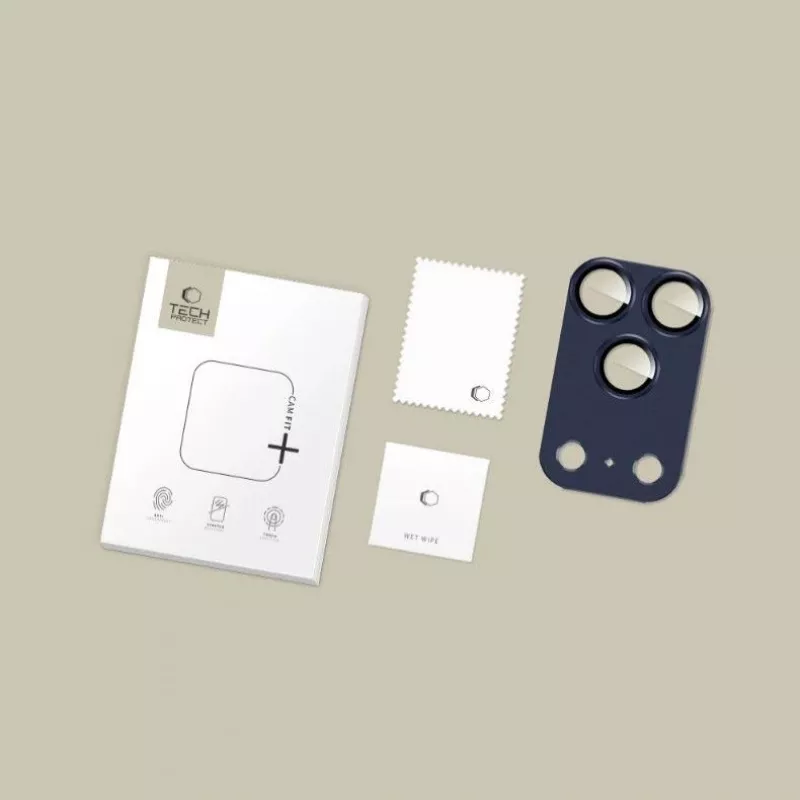 Tech-Protect CamFull Fit kaamera objektiivi kaitseklaas Apple iPhone 17 Pro jaoks, sügavsinine