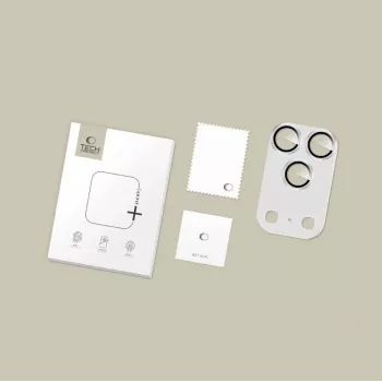 Tech-Protect CamFull Fit kaamera objektiivi kaitseklaas Apple iPhone 17 Pro Max - hõbedane