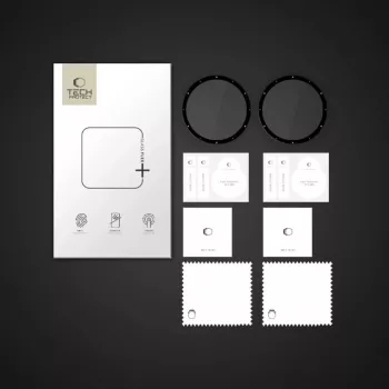 Tech-Protect Glass Flex+ hübriidklaasist ekraanikaitse Garmin Venu 3 jaoks (2-pakk, must raam)