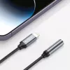 Tech-Protect Lightning (isane) – 3,5 mm minipistik (emane) adapter – valge
