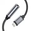 Tech-Protect Lightning (isane) – 3,5 mm minipistik (emane) adapter – valge