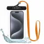 Tech-Protect Magmat Hybrid Case for Apple iPhone 15 Pro Max, Must/Oranž, MagSafe ühilduv