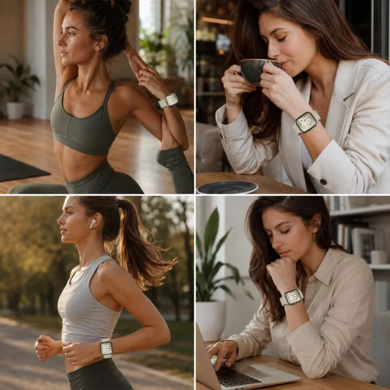 Tech-Protect nailonist rihm Huawei Watch Fit 3 / 4 / 4 Pro / 5 / 5 Pro jaoks - valge