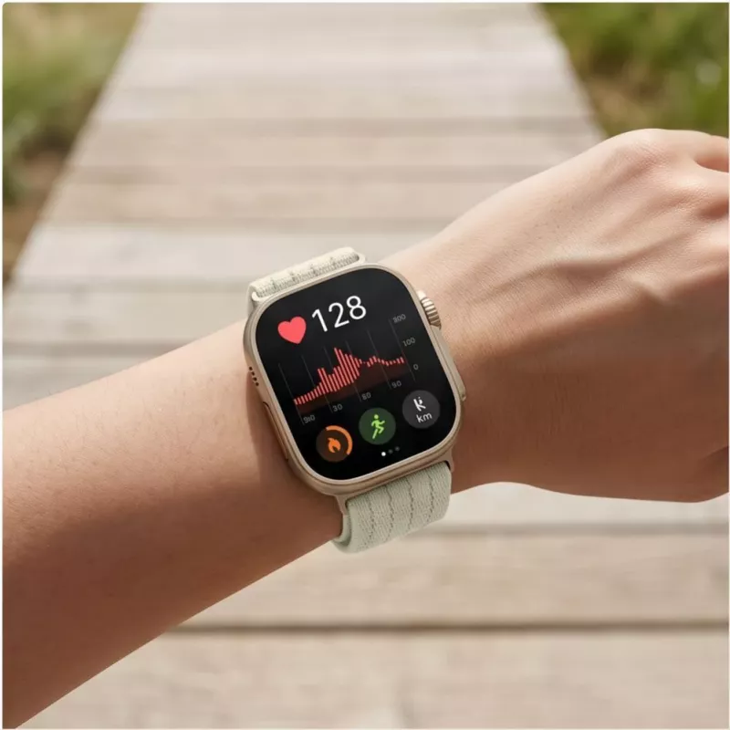 Tech-Protect nailonist rihm Huawei Watch Fit 3 / 4 / 4 Pro / 5 / 5 Pro jaoks - valge
