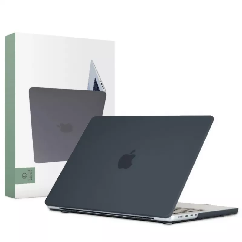 Tech-Protect Smartshell Hard Shell Case for MacBook Pro 14 M1/M2/M3/M4/M5 2021-2025, Black Matte