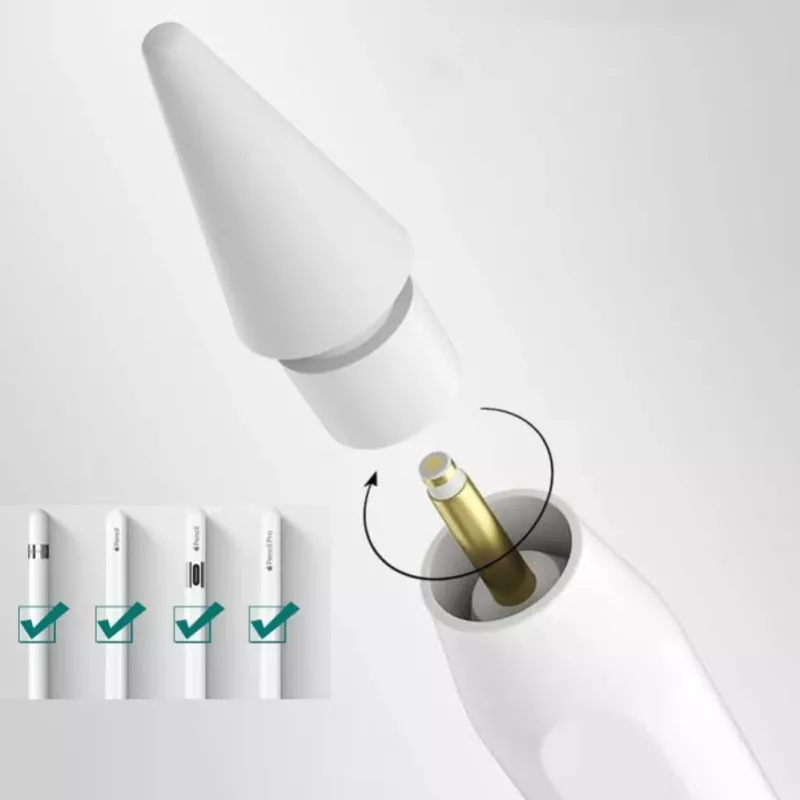 Tech-Protect Stylus Tips for Apple Pencil 4-Pack - White