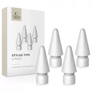 Tech-Protect Stylus Tips for Apple Pencil 4-Pack - White