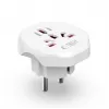 Tech-Protect Universal WL-09 Universaalne reisiadapter EU pistikuga, valge