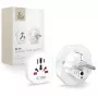 Tech-Protect Universal WL-09 Universaalne reisiadapter EU pistikuga, valge