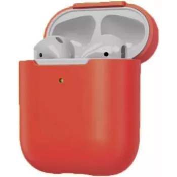 Tech21 StudioColour AirPods 1. ja 2. põlvkonna ümbris must FlexShock™ kukkumiskaitse kuni 2,5 m antimikroobne õhuke kerge karabiiniga (T21-8044)