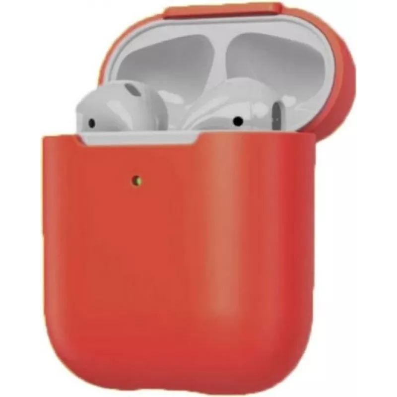 Tech21 StudioColour AirPods 1. ja 2. põlvkonna ümbris must FlexShock™ kukkumiskaitse kuni 2,5 m antimikroobne õhuke kerge karabiiniga (T21-8044)